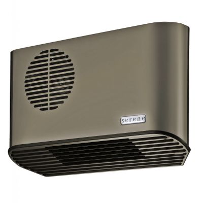 Bathroom Fan Heater: Serene S2088A All Metal 2.4kW Anthracite/Grey