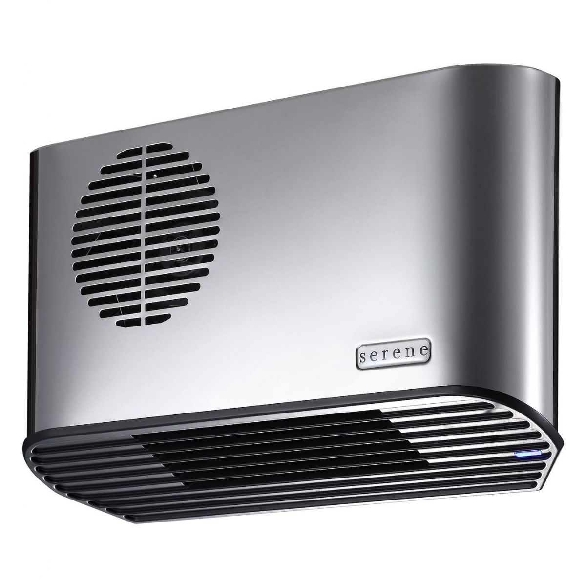 Bathroom Fan Heater: Serene S2088S All Metal 2.4kW Polished Stainless